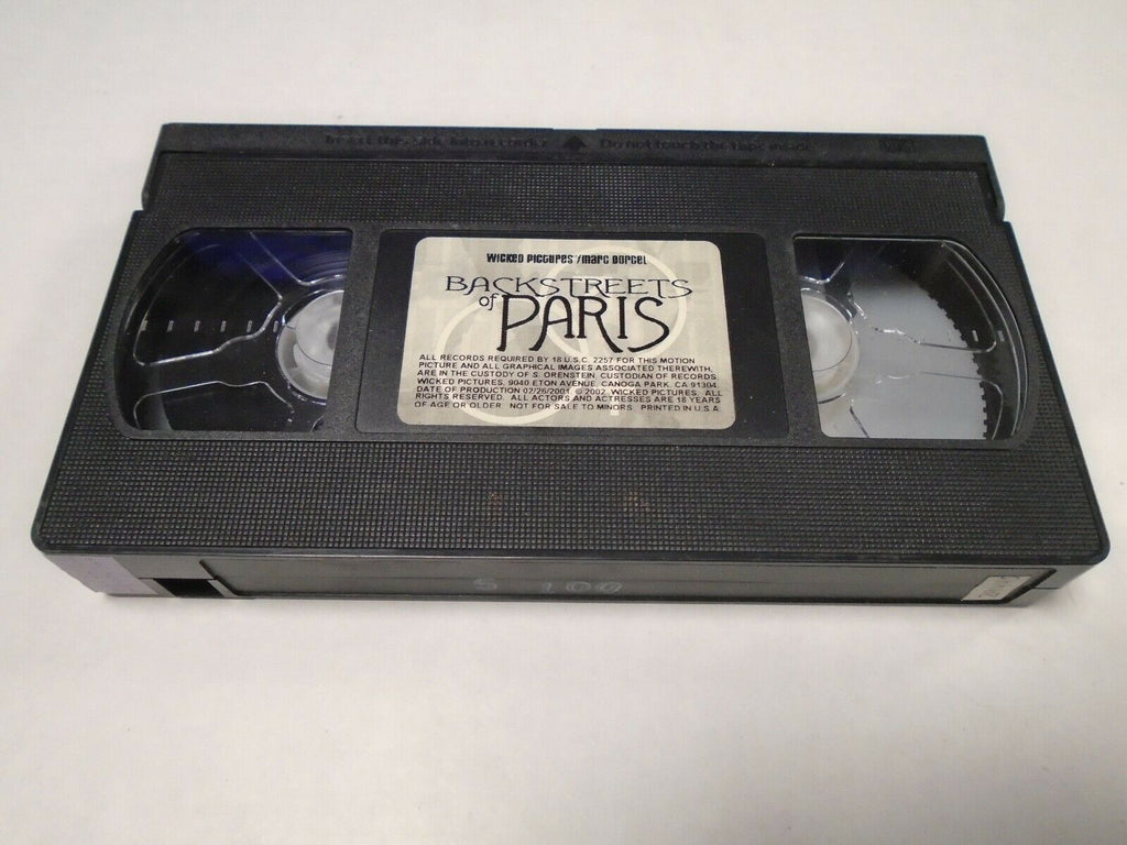 Backstreets of Paris Wicked Pictures 2001 Adult VHS 042219AMP3
