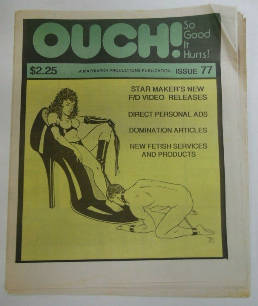 Ouch Fetish Newspaper The Spanking #77 1990's 120619lm-ep2