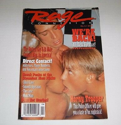 Rage Connexion No 2 -1 Gay Adult Magazine 1996 Madison Publications 062615tjp