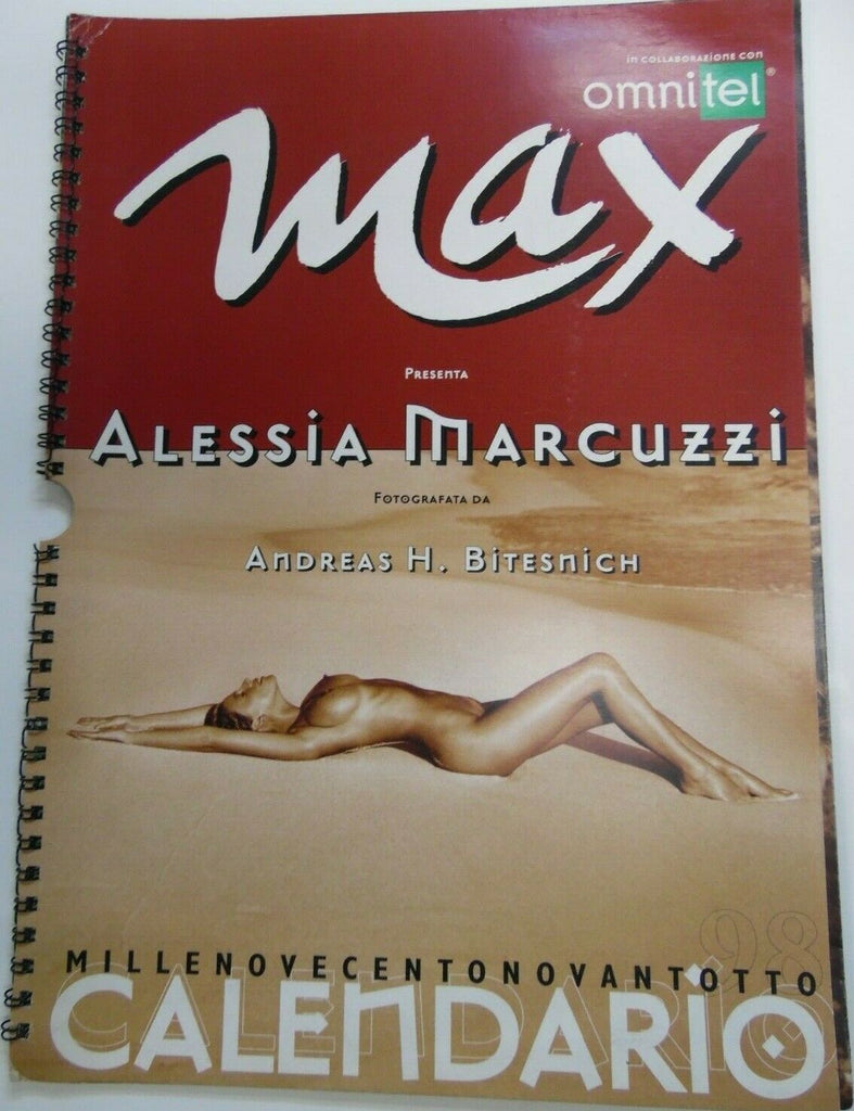 Max Max Italian International 1998 Wall Calendar Alessia Marcuzzi 091319lm-ep
