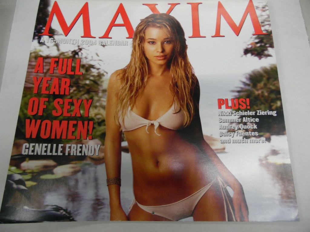 Maxim 16-Month 2004 Wall Calendar 12" x 11" Genelle Frenoy 042419lm-ep2