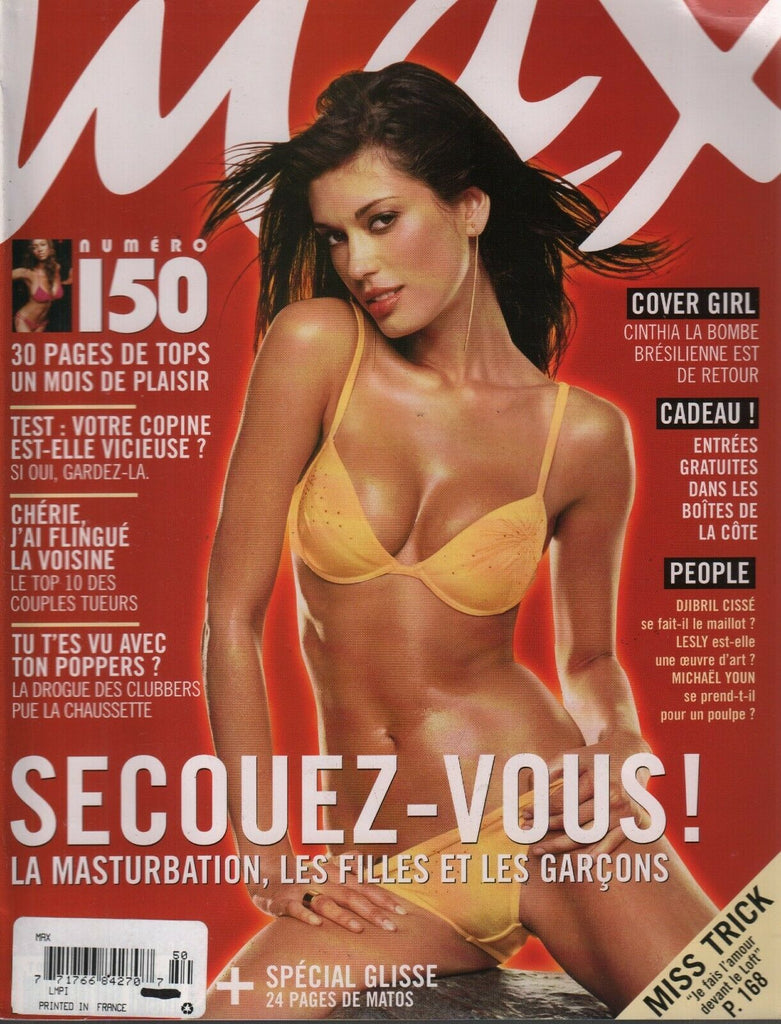 Max Max French Magazine Juillet 2002 Cherie Cinthia Bresilienne 092519AME