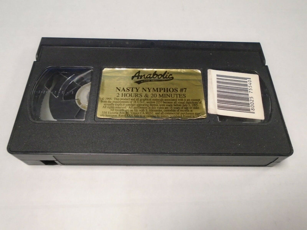 Nasty Nymphos #7 Anabolic Video 2hrs 20mins 1995 Adult VHS 070419AMP