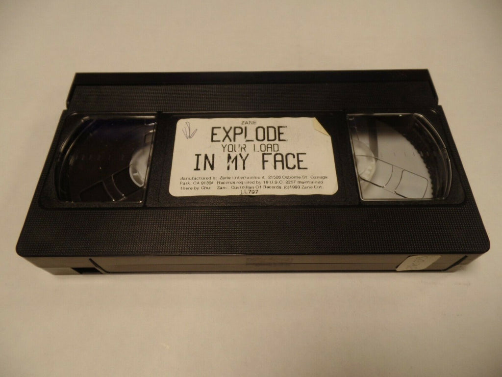 Explode Your Load in my Face 1993 Zane Ent Adult VHS 052019AMP