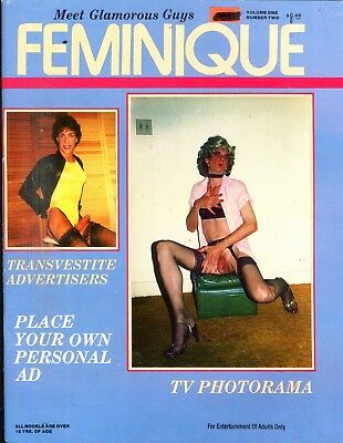 Feminique Transvestite Contact Magazine vol.1 #2 1988 040218lm-ep