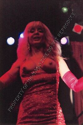 Nina Hartley Candid Original 4x6 Photo 1990s Performing Nude at Live Show 348ig