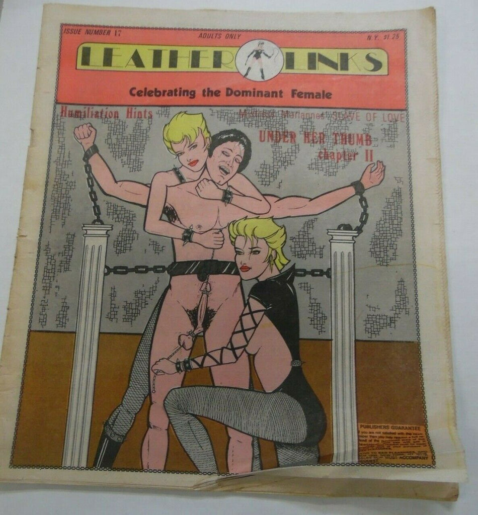 Leather Links Fetish Newspaper Under Her Thump #17 1984 013020lm-ep
