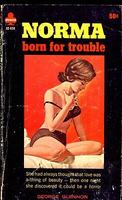 Norma Born For Touble Novel by George Glennon 1966 Midwood 032118lm-ep