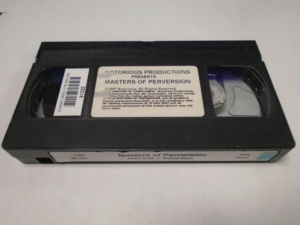 Masters of Perversion Katie Gold Alyssa Alure 1997 90mins Adult VHS 031919AMP3