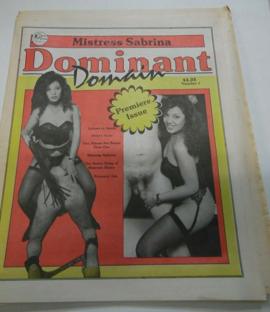 Dominant Domain Newspaper Mistress Sabrina #1 1993 Premiere 012920lm-ep2