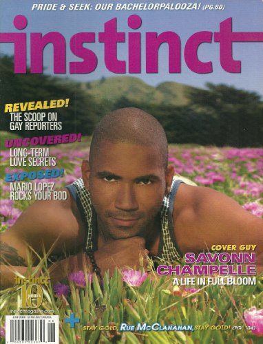 Savonn Champelle, Mario Lopez, Rue McClanahan, Leslie Jordan, Austin, Texas - June, 2008 Volume 11, Issue 6 Instinct Magazine [Gay Interest]