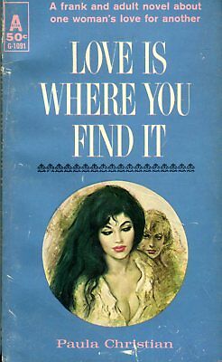 Love Is Where You Find It Novel by Paula Christian 1961 Avon Book 042214lm-epa2
