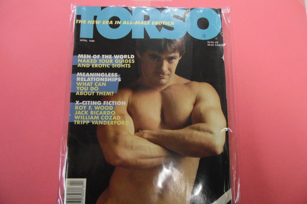 Torso Gay Magazine Men Of The World April 1988 011217lm-ep
