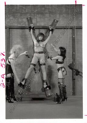 Adult Vintage B&W Photo 5x7 HOM Bondage Ashley Renee Bound & Dominated 250HK