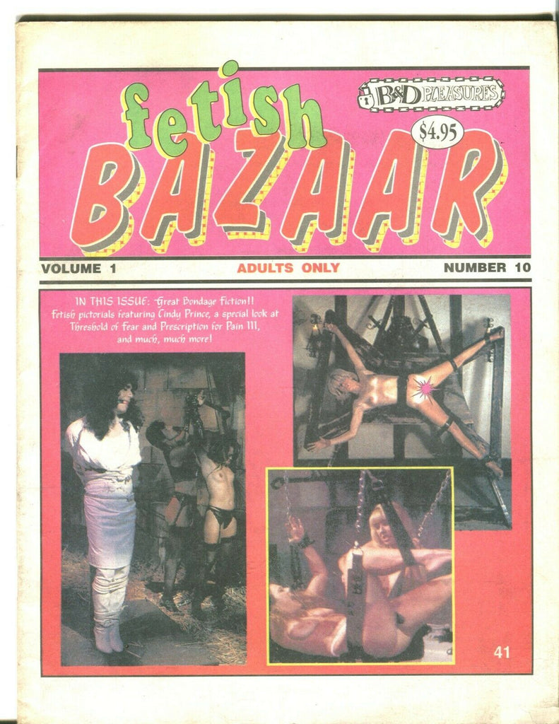 Fetish Bazaar Magazine Cindy Price vol.1 #10 1994 B & D Pleasures 080519lm-ep