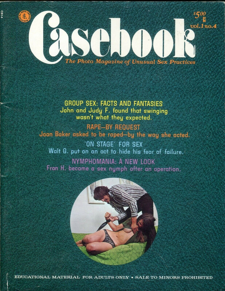 Casebook The Photo Magazine of Unusual Sex Practices vol.1 #4 1971 112119lm-ep - Used