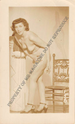 Adult Vintage B&W Photo 2.5x4 Sexy Pin Up Lesbians Undressing Strip Tease 52HR