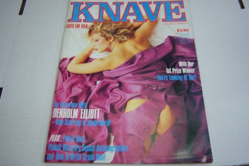 Knave Busty Adult Magazine "Cuts the Silk, with Our 1st Prize Winner, Covergirl" Vol.17 1985