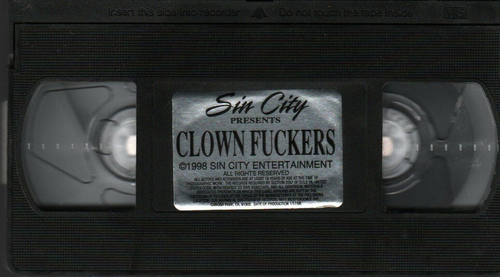 Clown Fuckers Sin City 1998 Adult VHS 021720AMP3