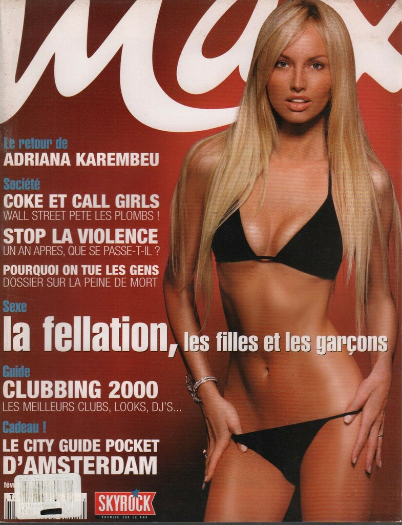 Max French Magazine Fevrier 2000 Adriana Karembeu Kelly Brook 092519AME