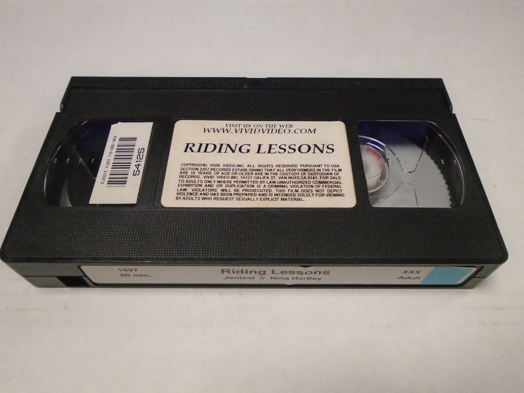 Riding Lessons Jenteal Nina Hartley 1997 80mins Adult VHS 032719AMP2