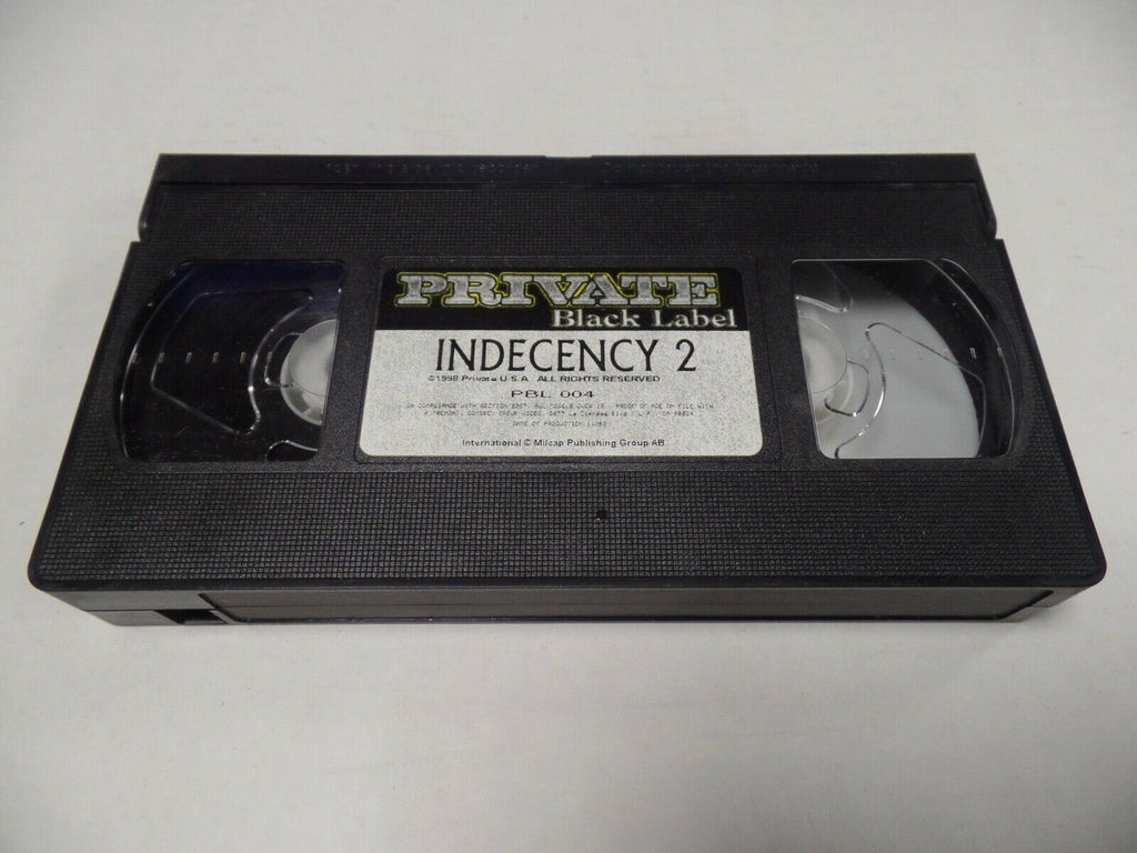 Indecency 2 Private Black Label 1998 Private Adult VHS 051519AMP
