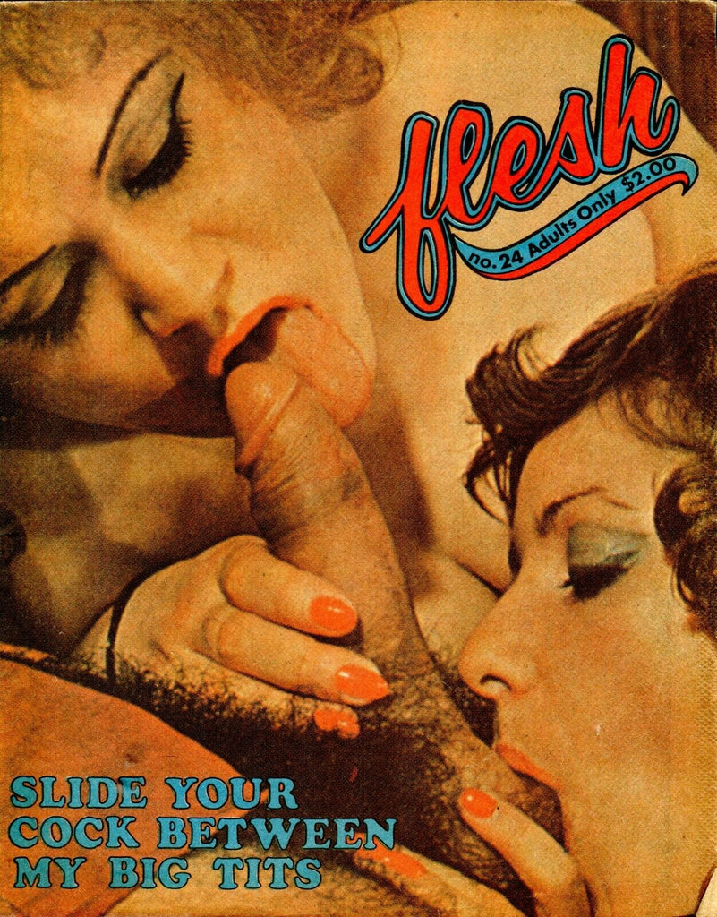 Flesh Magazine Slide Your Cock Between My Big Tits #24 1970's 060919lm-ep