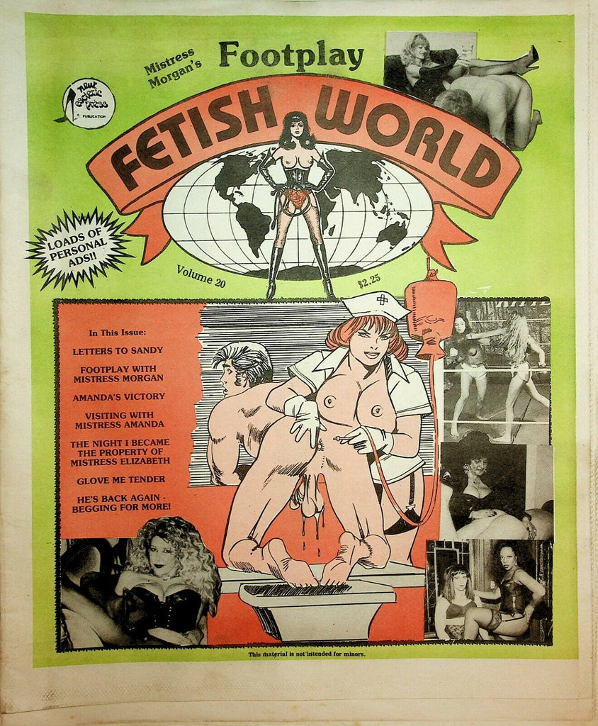 Fetish World Newspaper Mistress Morgan's Foot Play vol.20 1992 022520lm-ep
