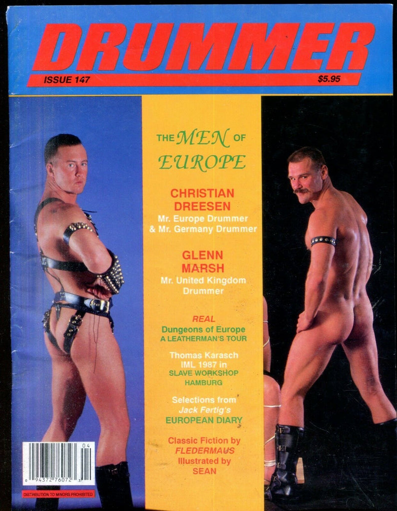 Drummer Gay Magazine Men Of Europe/Glenn Marsh #147 1991 113018lm-ep