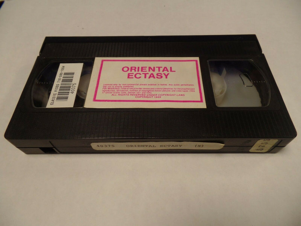 Oriental Ectasy 1989 VIntage Adult VHS 030719AMP3