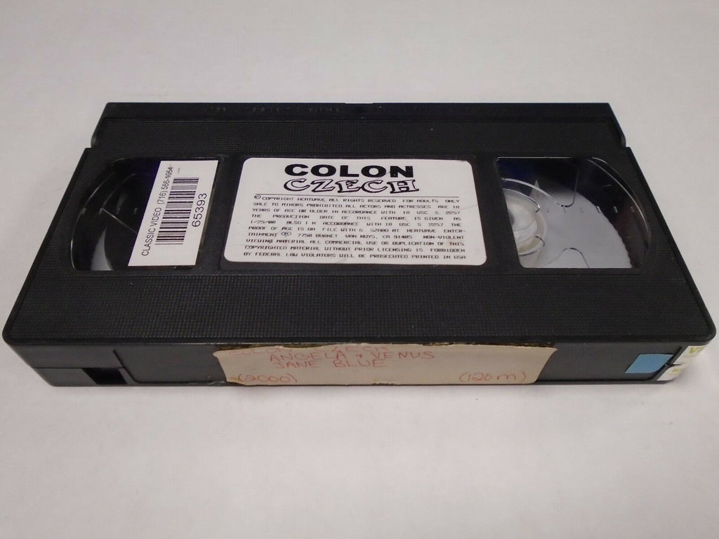 Colon Czech Angela Venus Jane Blue 2000 120mins Adult VHS 011119AMP