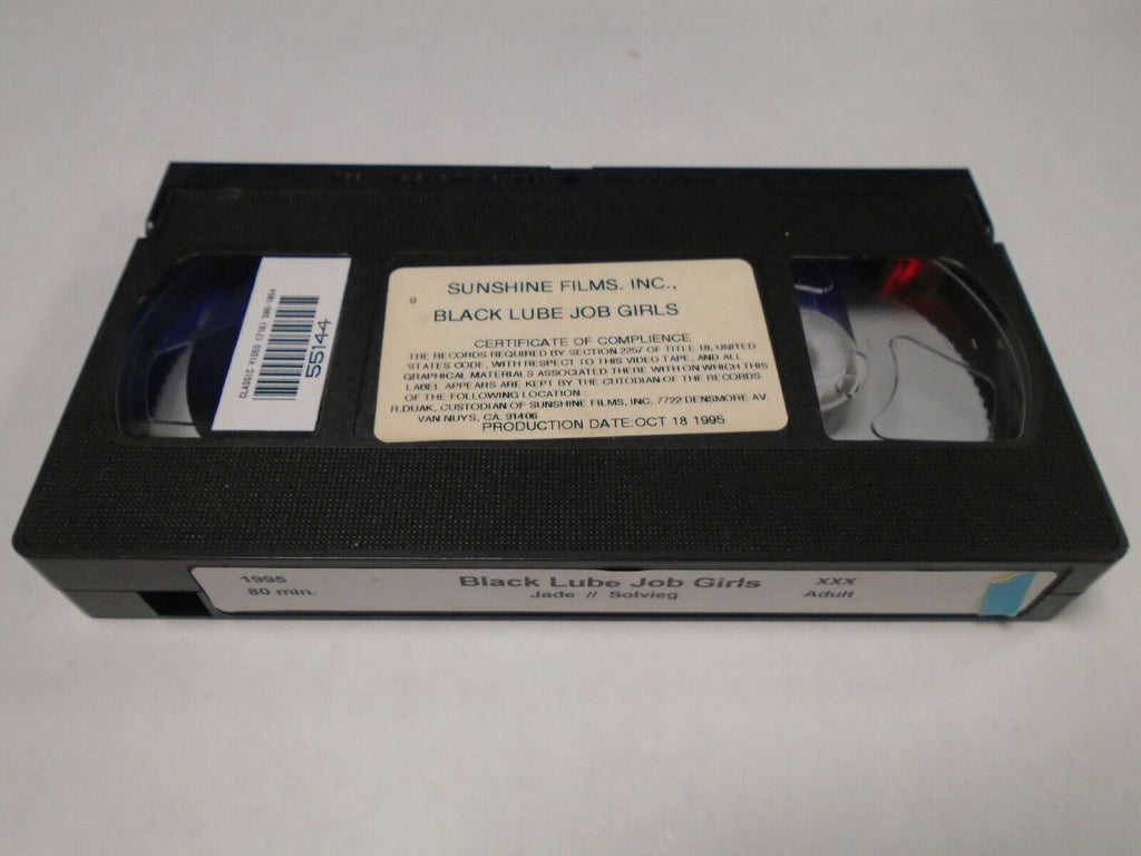 Black Lube Job Girls Jade Solvieg 1995 80mins Adult VHS 030519AMP