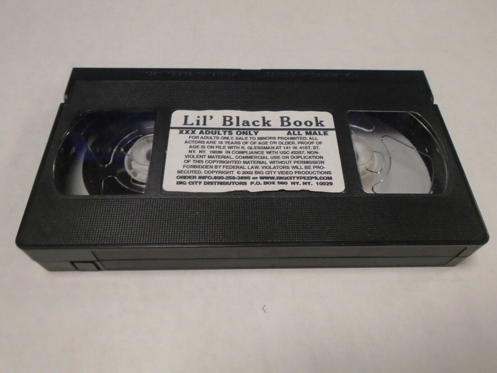 Lil Black Book 2002 Big City Peeps Gay Male Adult VHS 081919AMP