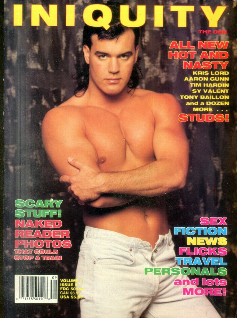 Iniquity Gay Magazine John Summers vol.1 #9 1992 041419lm-ep2