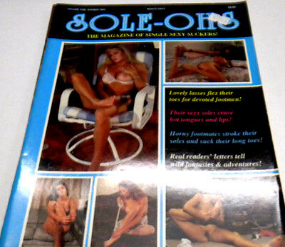 Sole-Ohs Adult Magazine"Soles Crave Hot Tongues" Vol.1 1991 vg 072913lm-ep