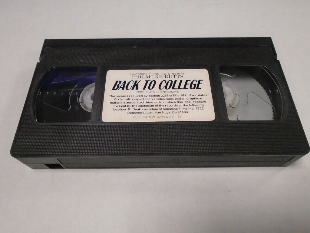 Back to College Philmore Butts 1998 Adult VHS 040219AMP