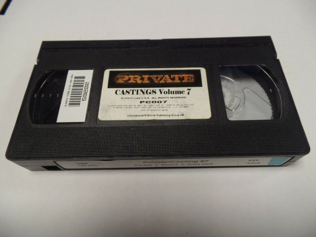 Private Castings Vol 7 Coralie Stasha Anita Dar 1998 120mins Adult VHS 030119AMP