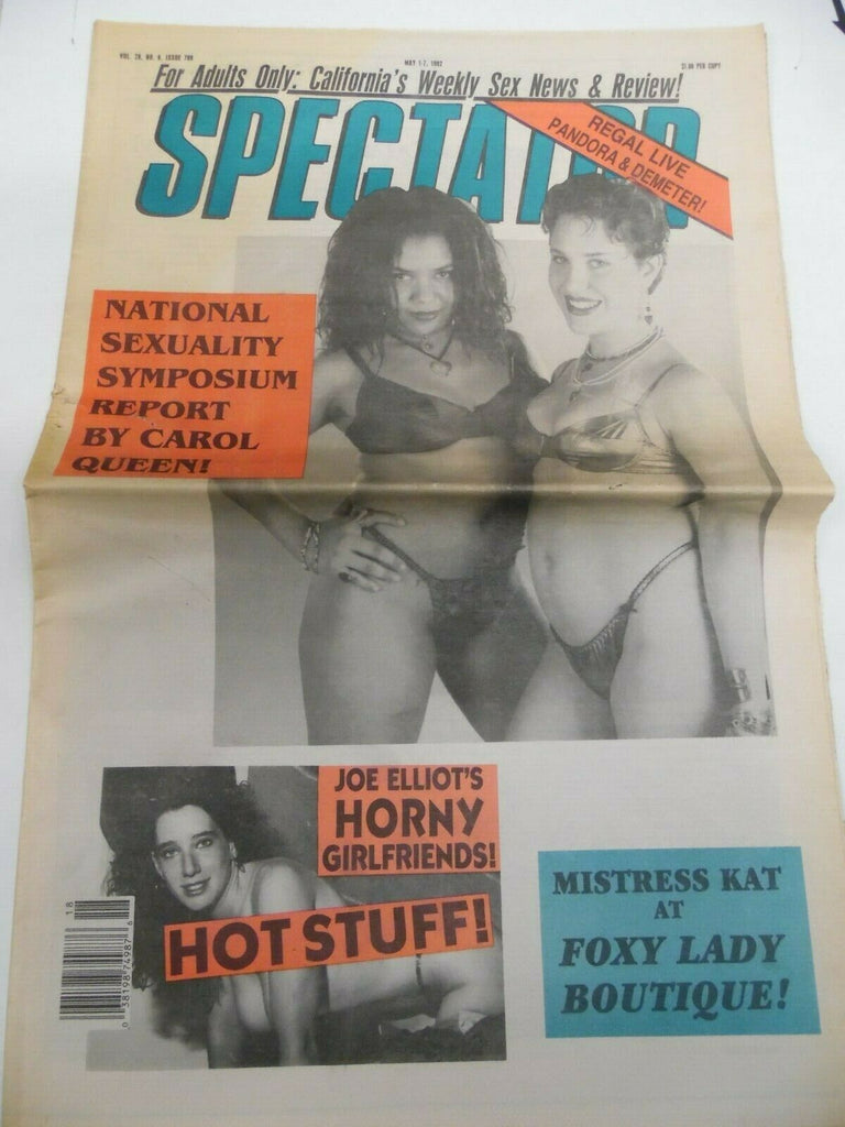 Spectator California Newspaper Carol Queen #709 1999 040819lm-ep2