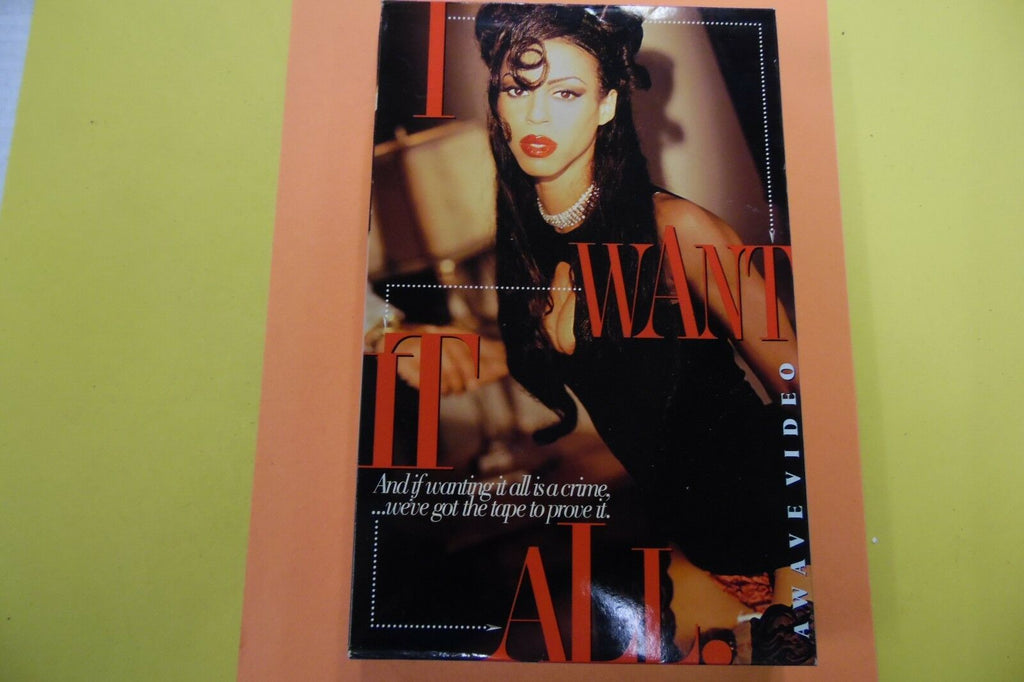 I Want It All VHS Heather Hunter XXX CLEARANCE 111816lm-ep