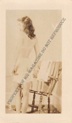 Adult Vintage B&W Photo 2.5x4 Sexy Pin Up Lesbians Undressing Strip Tease 94HR