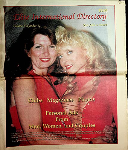 Elite International Directory Adult Newspaper Nina Hartley vol.5 #11 October 1995