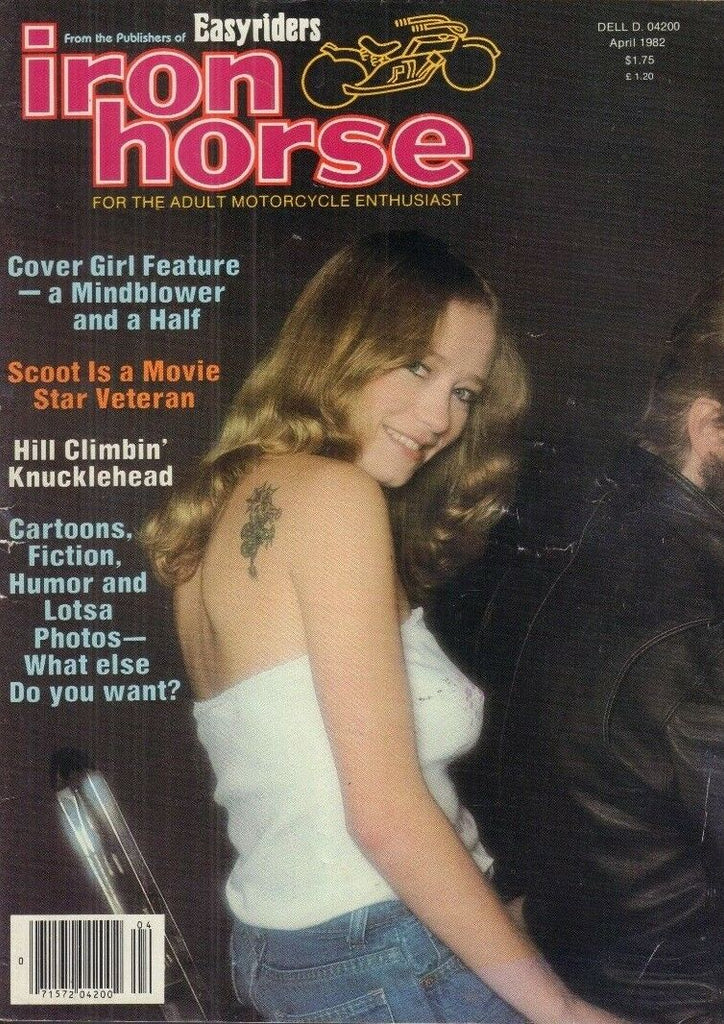 Iron Horse Adult Motorcycle Magazine Scoot Movie Vet April 1982 051618REP