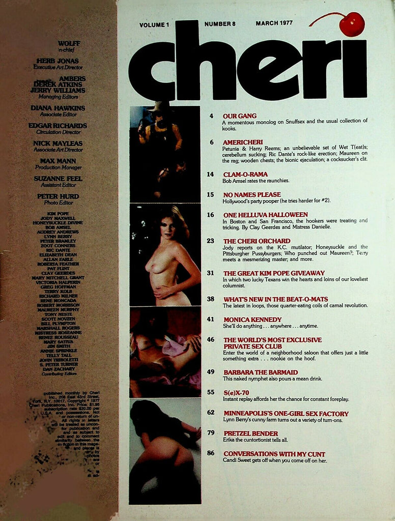 Cheri Magazine Monica Kennedy March 1977 Readers Copy 051220lm-ep