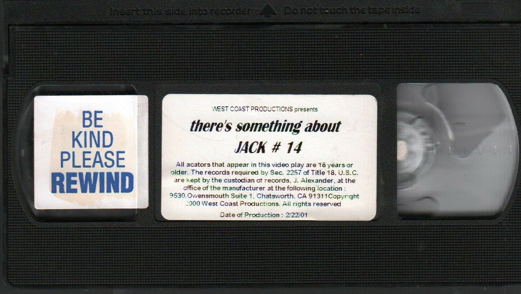 There's Something bout Jack #14 2001 West Coast Prod Adult VHS 021720AMP2