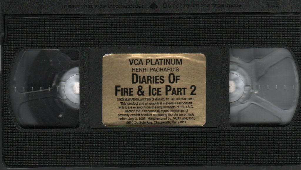 Diaries of Fire & Ice Part 2 VCA Platinum 1995 Adult VHS 021720AMP2