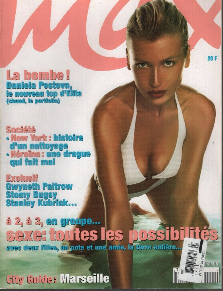 Max French Magazine Octobre 1998 Gwenyth Paltrow Daniela Pestova 092519AME