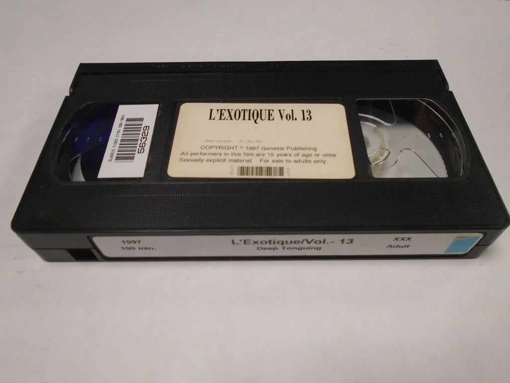 L'Exotique Vol 13 Deep Tonguing 1997 100mins Adult VHS 012319AMP2