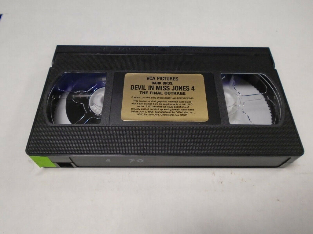 Devil in Miss Jones 4 The Final Outrage VCA Pictures 1995 Adult VHS 041519AMP2