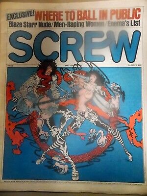 Screw Adult Newspaper Blaze Starr Nude #448 1977 031418lm-ep2