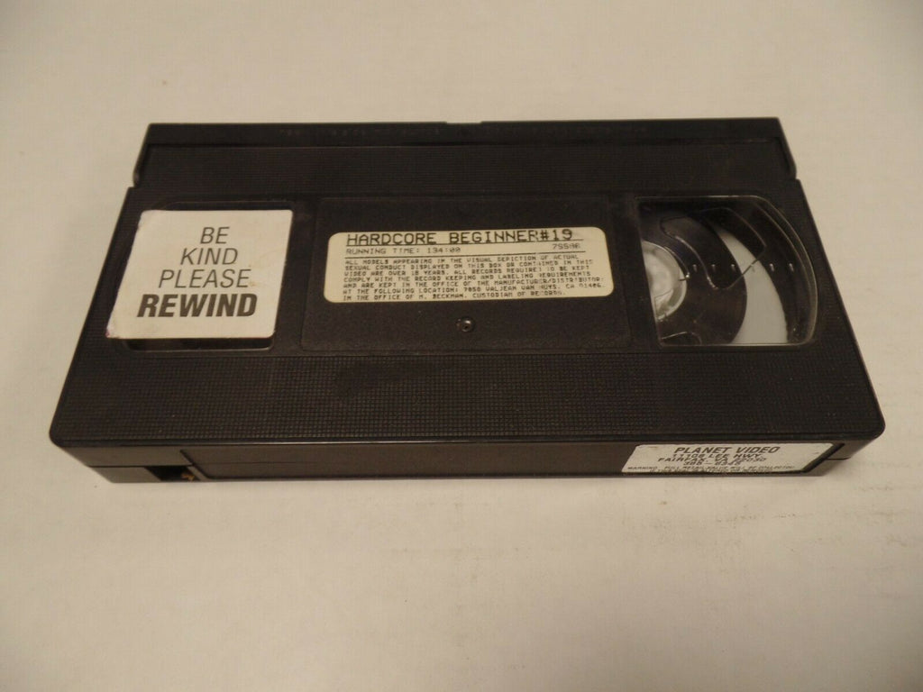 Hardcore Beginner #19 134mins Adult VHS 052219AMP
